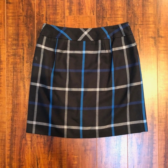 ANN TAYLOR LOFT Plaid Pleat Skirt - Picture 4 of 6
